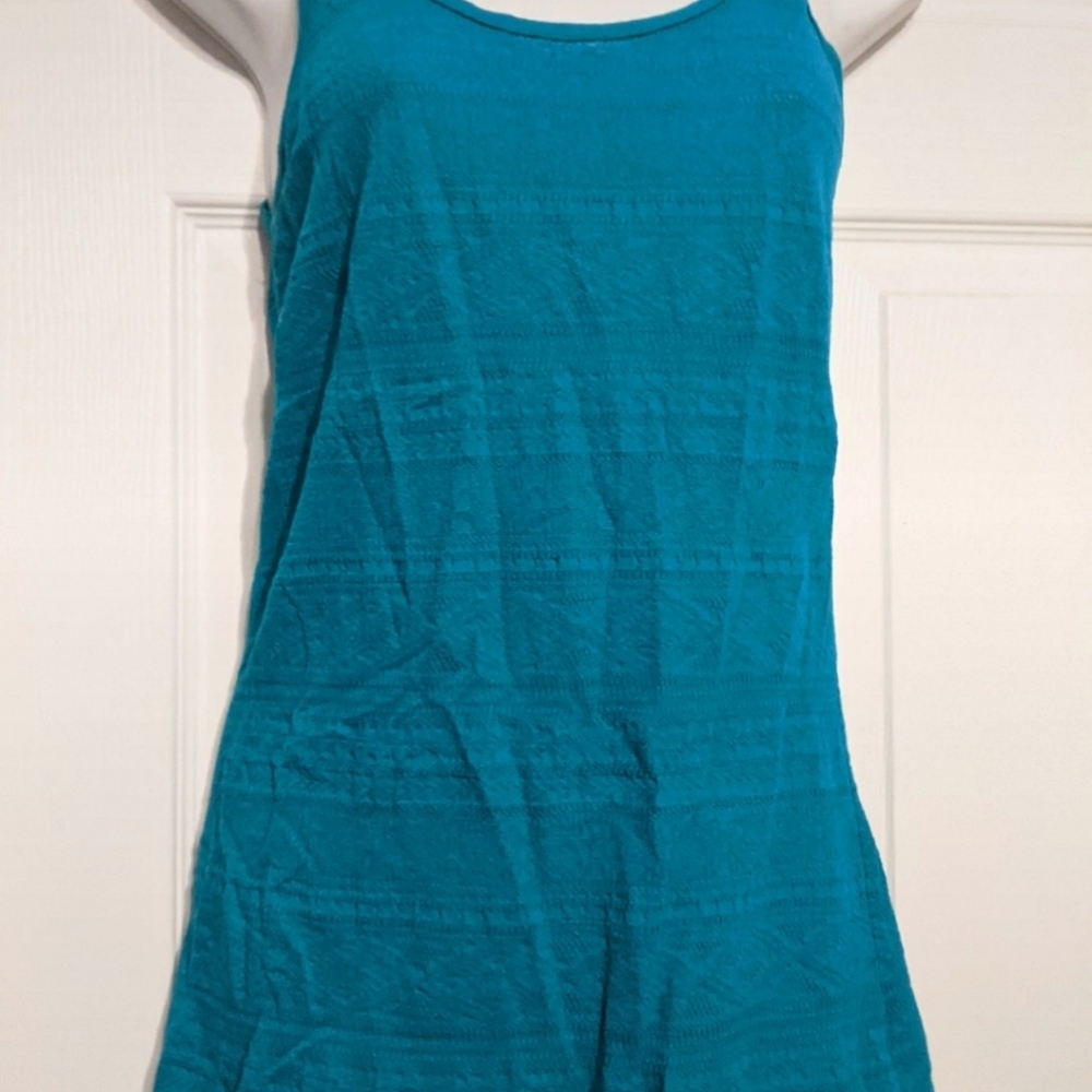 Teal Textured Racerback